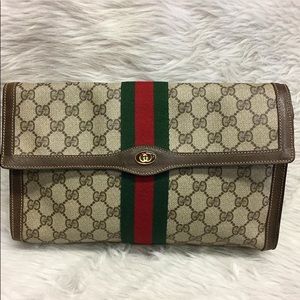 Gucci GG vintage supreme Clutch